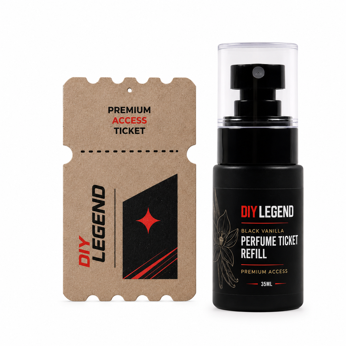 Perfume Ticket Refill in Black Vanilla