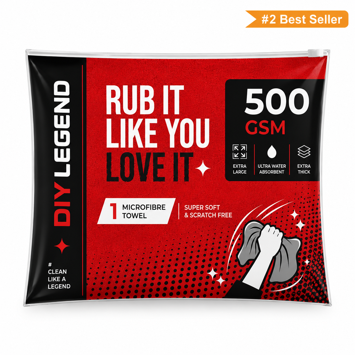 DIYLEGEND 500 GSM Microfiber Towel